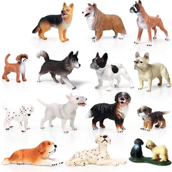 

41 Style Small Size Dog Series Model Animals Mini Doll Action Figure Collectible Toys Dog Animal Plastic Toys For Gifts