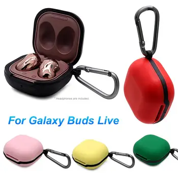 

Soft Silicone Protective Cover Cases Bluetooth Wireless Earphone Cover For Galaxy Buds Live Shockproof Drop-proof Sleeve