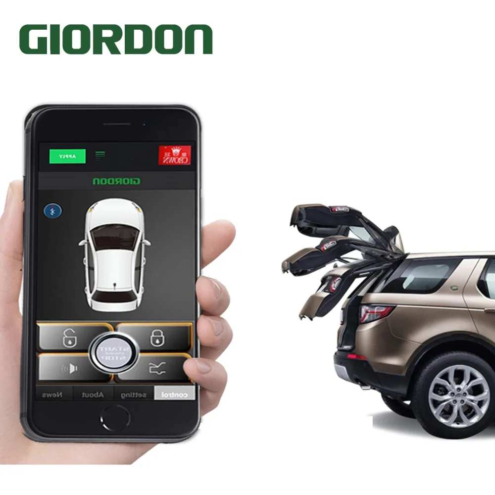 Online Sistema de alarma para coche con Control SmartPhonePKE, sistema de alarma para coche 686B