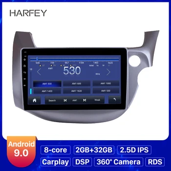 

Harfey Android 9.0 Touch Screen car GPS Radio10.1inch Head Unit for 2007 2008-2013 HONDA FIT JAZZ RHD Bluetooth Music WiFi OBD2