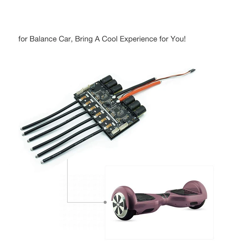 V6.6 Dual Fsesc6.6 на основе Vesc6 W/алюминиевый радиатор 200A Esc для электрического