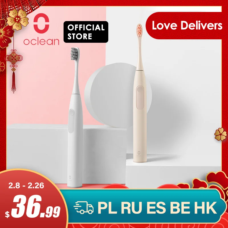 Global Version Oclean Z1 Sonic Electric Toothbrush IPX7 Waterproof Fast Charging Sonic Toothbrush For Alduts Long Battery Life