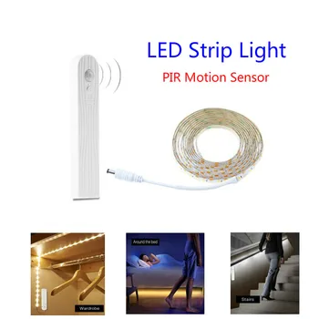 

Waterproof LED Strip Lights Wireless PIR Motion Sensor LED Light for Cabinet Closet Stairs Wardrobe Bed Side Light Home Decor