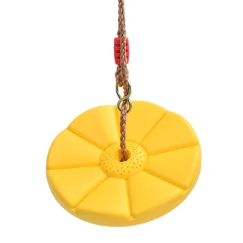 

Strong Flower Non Slip Indoor Outdoor Adjustable Height Swing Disc Kids Fitness Playground Entertainment Backyard Climbing Rope