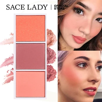 

SACE LADY Face Blush Palette Makeup Long Lasting Natural Cheek Blusher Powder Rouge Minerals Pallete Contour Cosmetic Wholesale