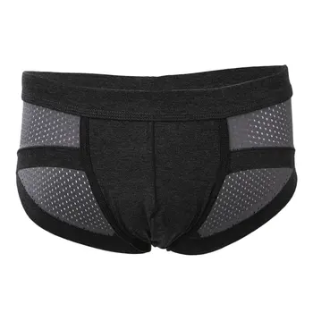 

Men's Sexy Underpants Wool Soft Underwear (Gray, L)