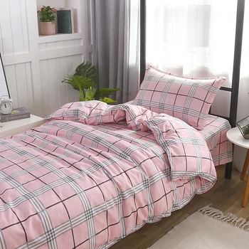 

Pillow Case Quilt Cover Solid 3 Pieces Set Duvet Cover Pillowcases Queen King Bed Size Soft Bedding Set