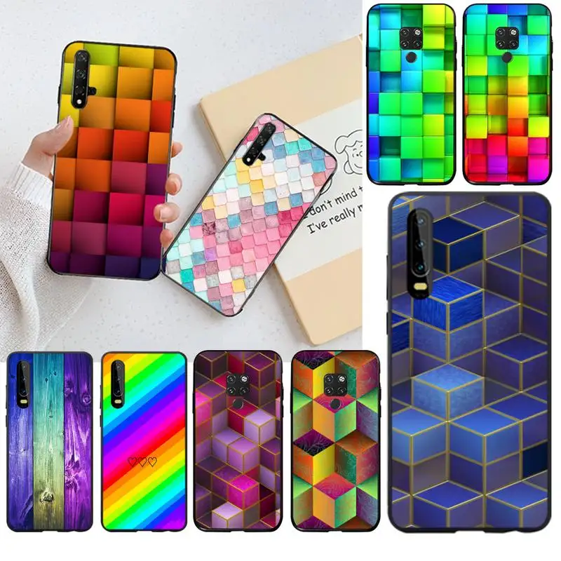 HPCHCJHM цветной чехол для телефона с квадратным рисунком сделай сам Huawei P30 P20 lite Mate 20