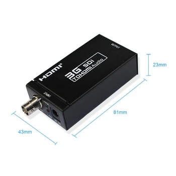 

3G SDI to HDMI Converter BNC Coax 1080P Monitor HDTV o Adapter & 1080P HDMI to SDI Converter Adapter Coaxial Cable