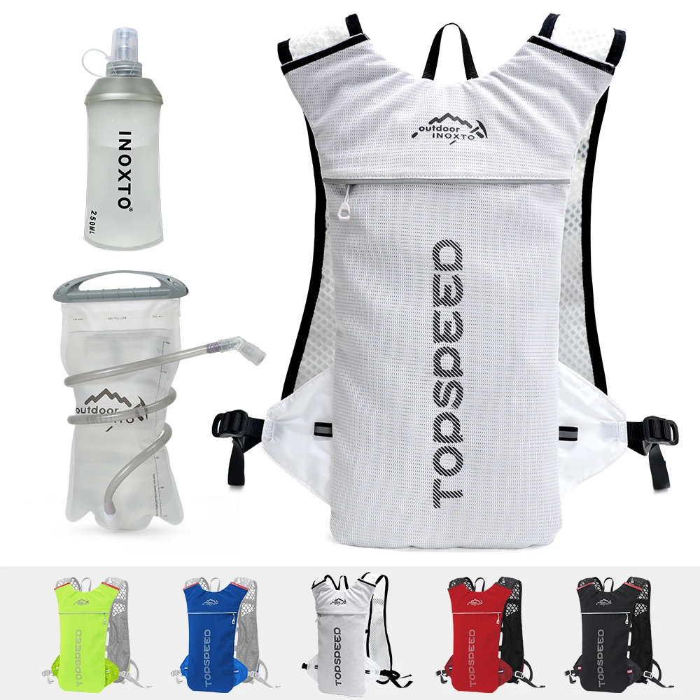 

5L Super Running Hydrating Vest Bag Trail Running Backpack Marathon Running Cycling Backpack Bag 250ml Soft Bottle Bottled Water