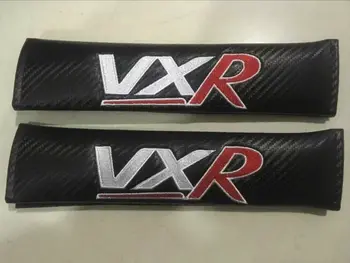

2pcs Carbon Fiber VXR Logo Car Auto Seat Belt Cover Shoulder Pad New Gift