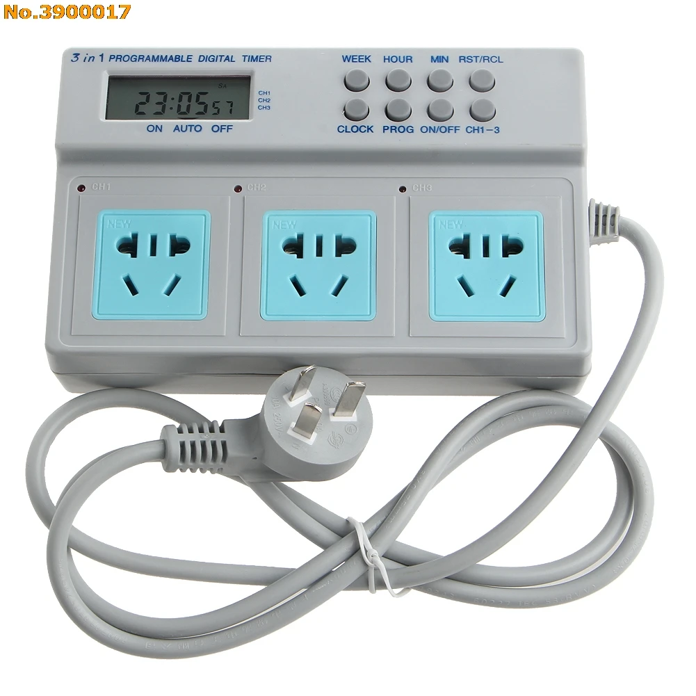 

3 in 1 Programmable Digital Timer High Power AU Plug Microcomputer Control AC 160-240V 50HZ 2018 New for Home Improvement
