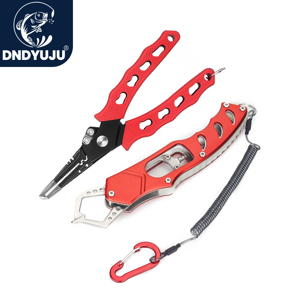 

DNDYUJU Aluminum Alloy Fishing Pliers Grip Set Fishing Tackle Gear Hook Recover Cutter Line Split Ring Fishing Accessories