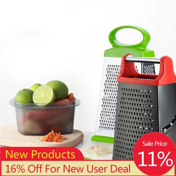 

Grater Vegetable Slicers Gadgets Sharp Blade Potato Shredder Stainless Steel Four-side Grater Cheese Fruit Cutter Kitchen Tool