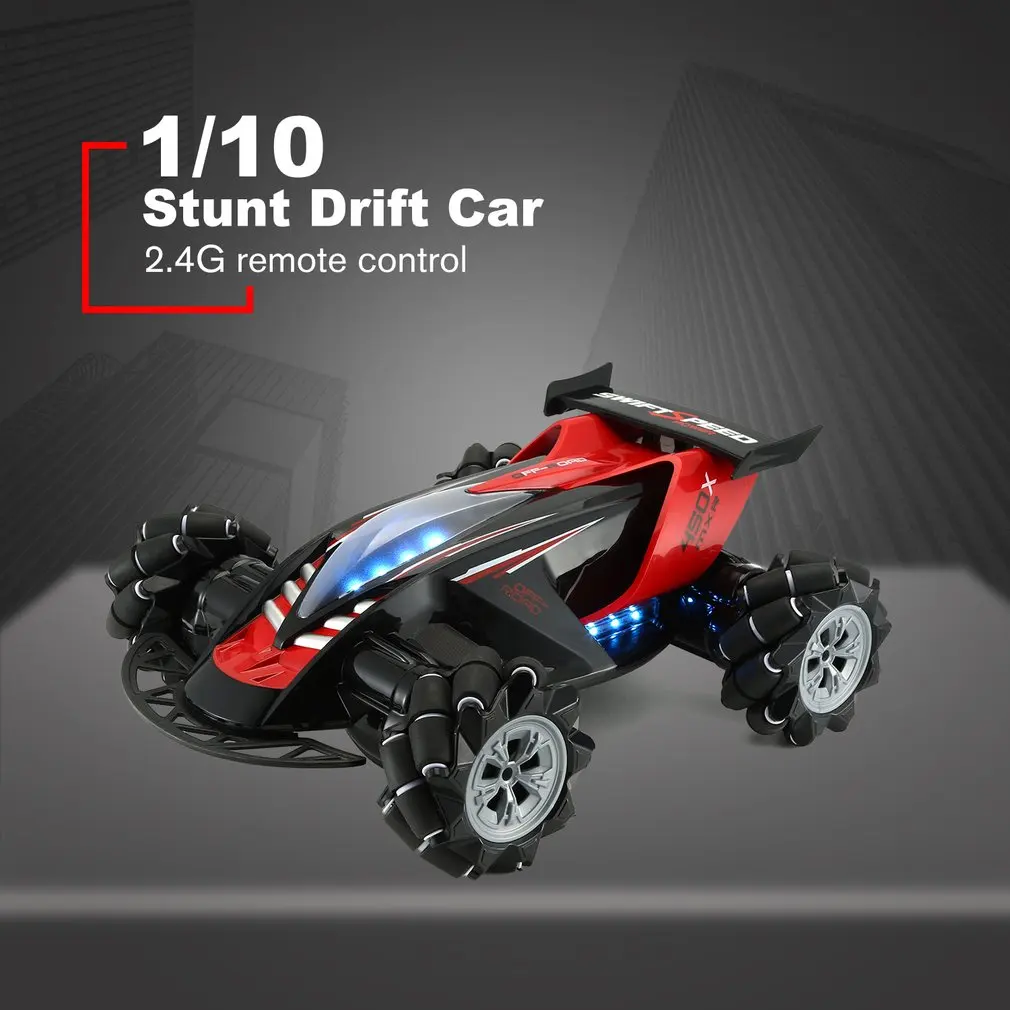 Z108 2,4G 1/10 360 градусов спиннинг трюк RC автомобиль 20 км/ч высокая скорость Mecanum Omni колеса внедорожный Дрифт автомобиль для игрушек Детский подарок