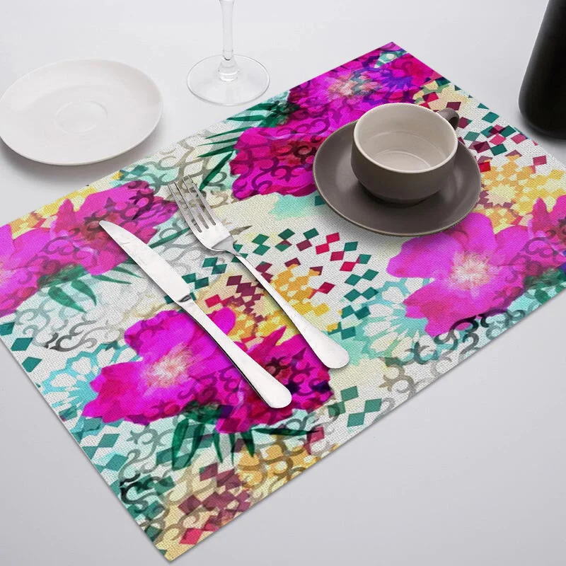 Fuwatacchi коврик для обеденной посуды, пластиковый коврик для стола, подстилки, подстилки для посуды, кухонные аксессуары, подстилка для стола - Цвет: PC1768