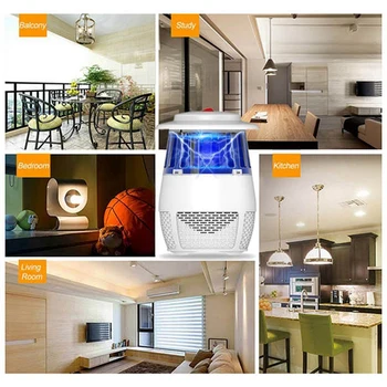 

HOT Photocatalyst LED Mosquito Killer Lamp Indoor Mute Mosquito Killer Indoor Fly Trapping Electronic Insecticidal Lamp