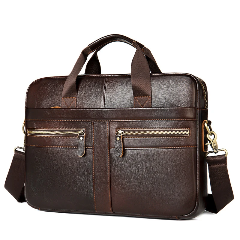 natural leather briefcase