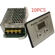 NEW 10PCS 4000W thyristor high power electronic digital regulator CNC dimming speed regulation thermostat AC 220V module