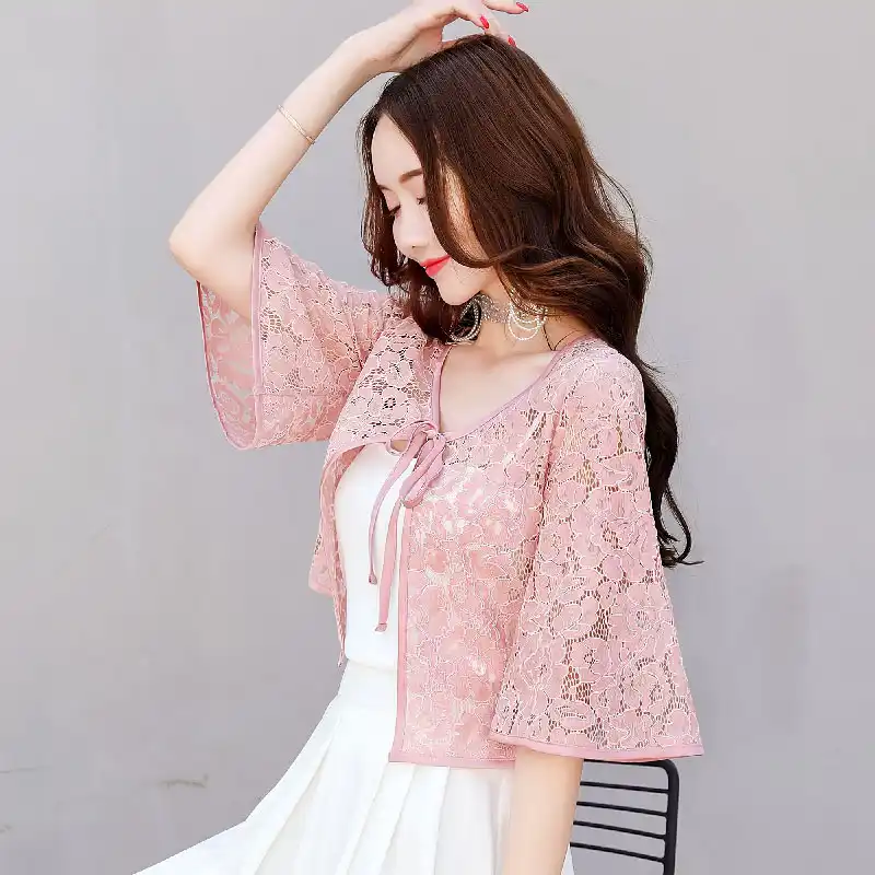 Pink lace bolero jacket Clearance