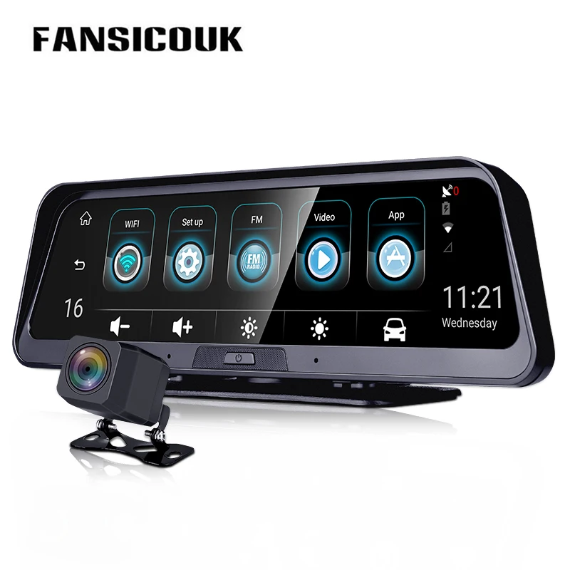 

Car Dvr 4G ADAS Dash Camera Android 10" Rearview Mirror Camera GPS WiFi Mirror Recorder Dash Cam Not Built-in Battery E98