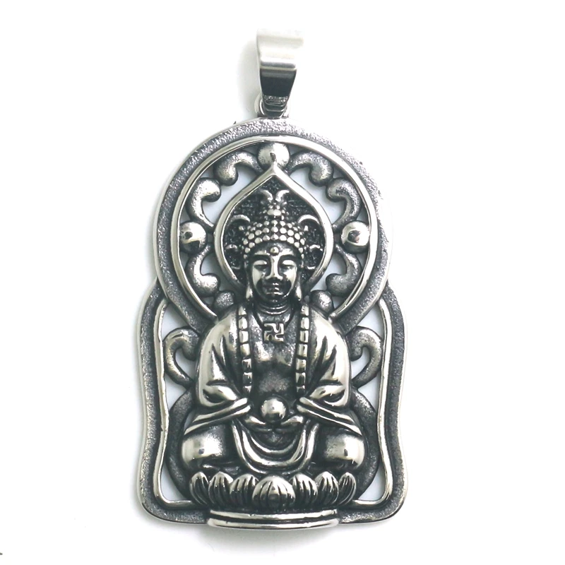 

Unisex 316L Stainless Steel Big Buddha Pendant