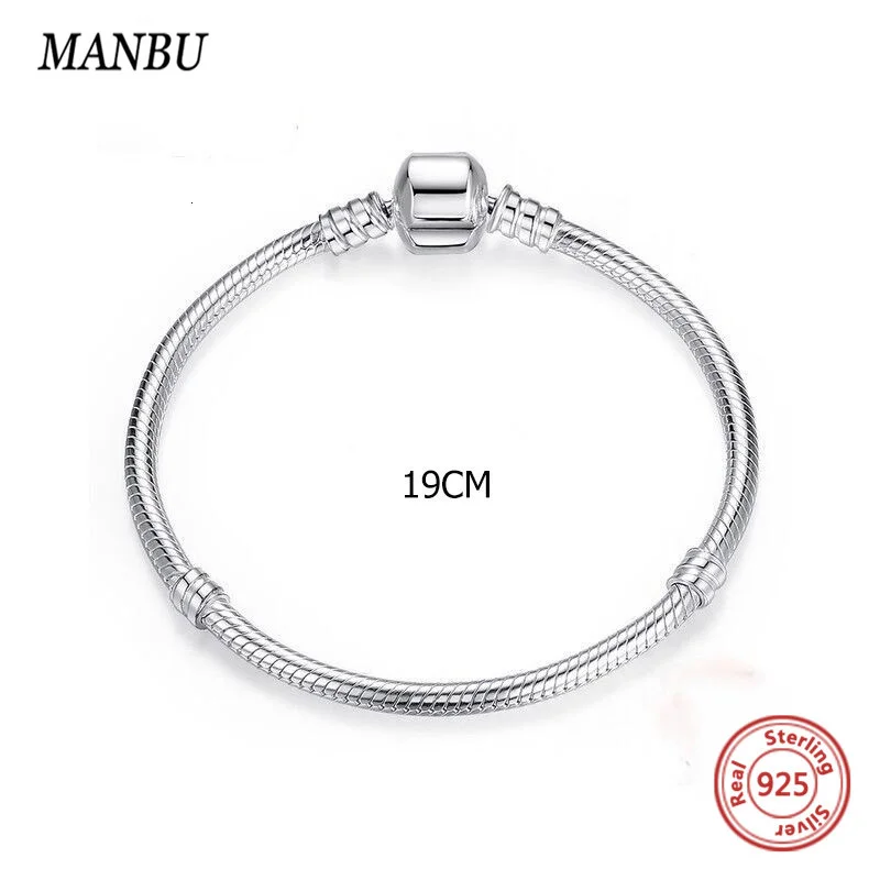 ManBu 925 стерлингового серебра браслеты на запястье браслет "Змейка" для женщин, платье для женщин, роскошные ювелирные браслеты аксессуары
