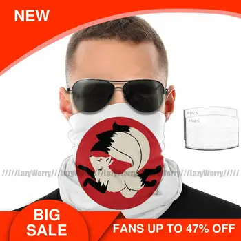 

Japanese Fox Mouth Face Mask Three-Tailed Kitsune Facial Mask Adult Cool Polyester with Filters Mask