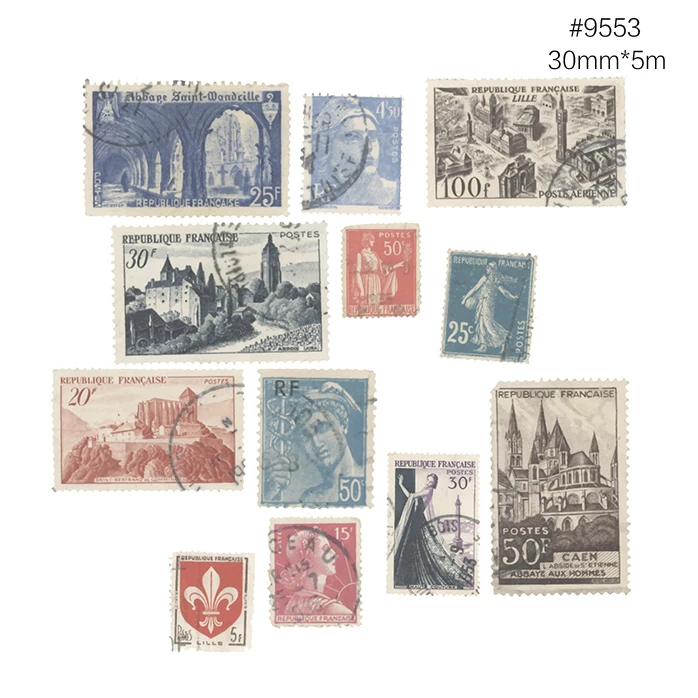 9553 stamp И купон васи лента, васи лента, базовый дизайн, опциональное сочетание, распродажа,#9550-9585 - Цвет: 9553 stamp