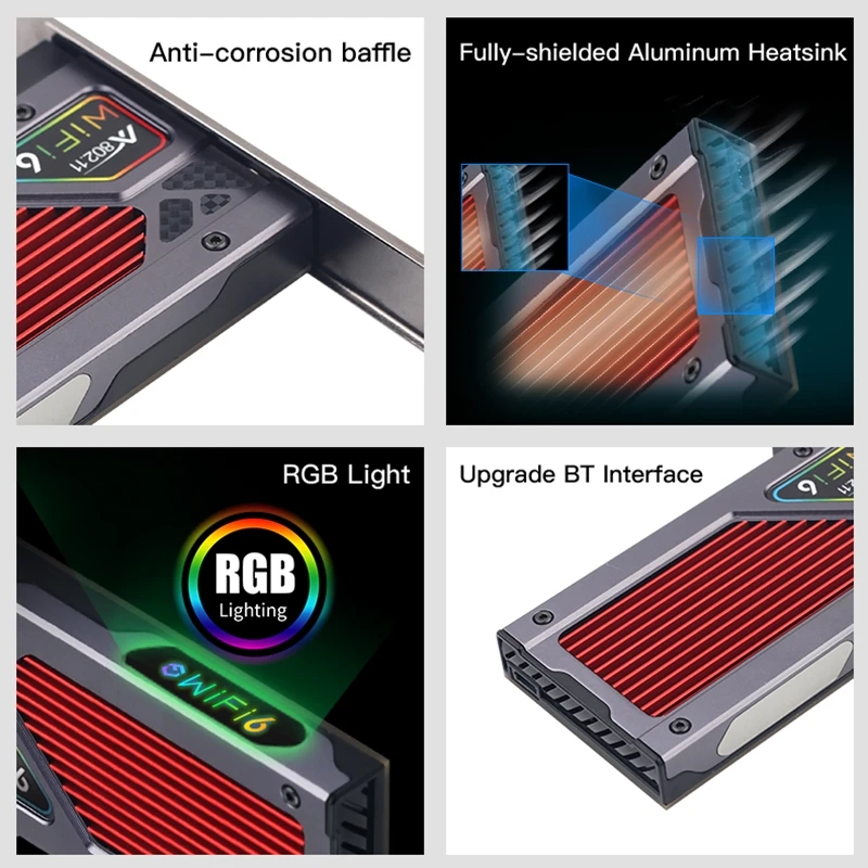 Настольный Wi Fi 6E AX210 беспроводной сетевой адаптер 2 4G/5G/6 ГГц Intel AX210NGW Bluetooth 5 802.11AX PCIe