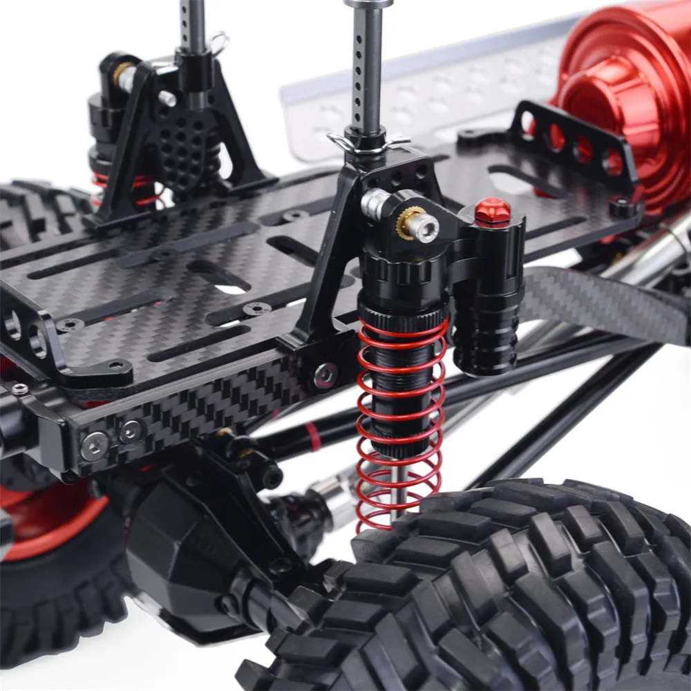 SCX10 1/10 4WD CNC полностью металлическая рама из углеродного волокна RC для машины+ 540 мотор+ 60A водонепроницаемый ESC+ M1500 сервопривод игрушки для улицы