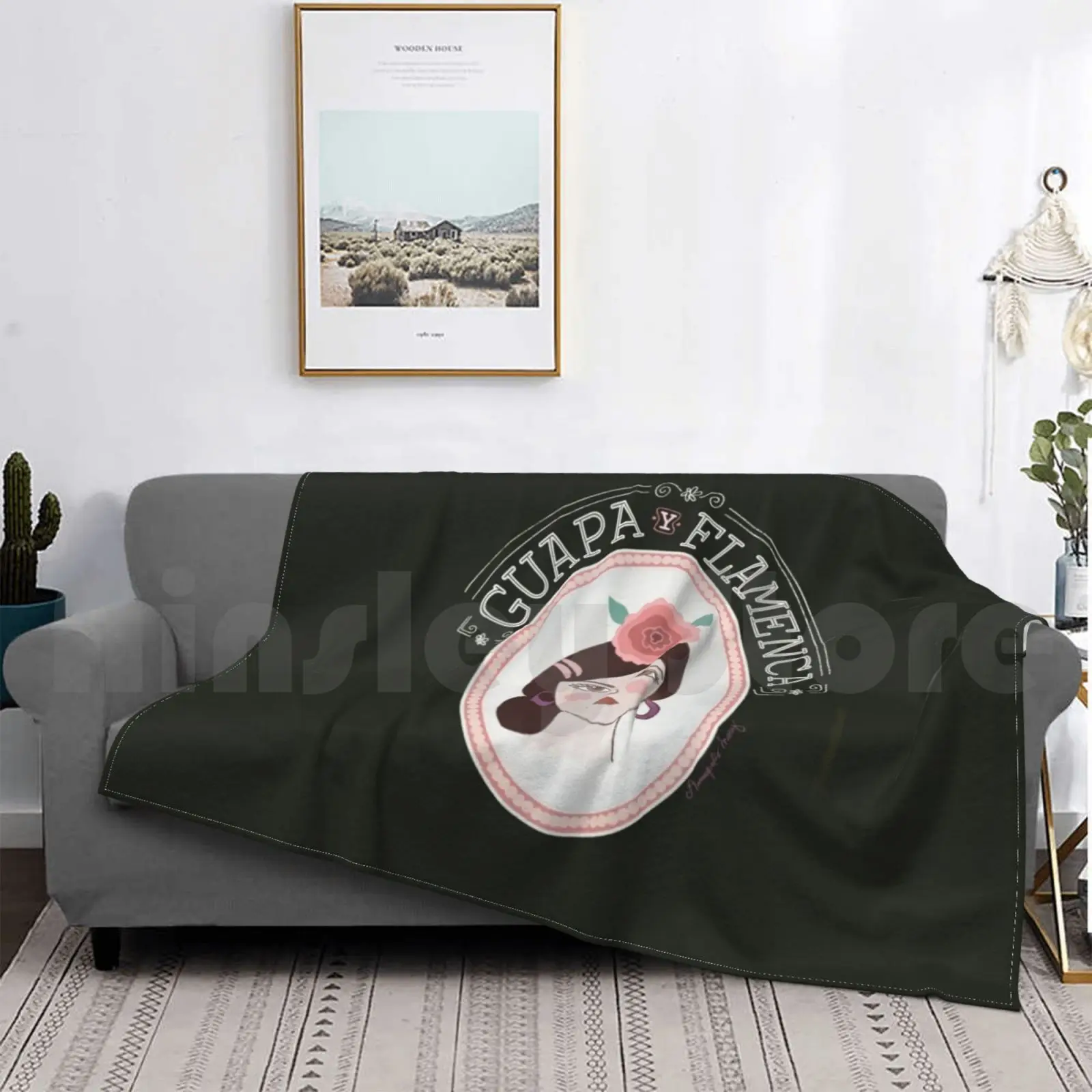 Bella E Flamenco Di Amapolas Moras Coperta Moda Personalizzata Bella Flamenco Flamenco Ballerino Zingaro Spagnolo Spagnolo