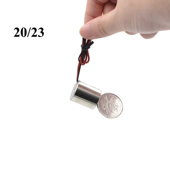 

D20mm*H23mm Suction 4.5KG DC 12V 24V Current Degauss Electric Magnet Magnetic Solenoid Sucker Electromagnet Powerful Rare Earth