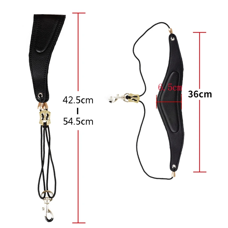 Универсальный Регулируемый мягкий кожаный саксофон Саксофон шейный ремень с крючок для шланга саксофон Запчасти Аксессуары