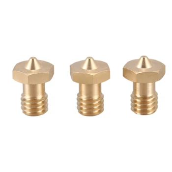 

0.4mm Full Metal J-Head Print Nozzle Dedicated Brass Nozzle, Suitable for 1.75mm Consumables 3D Printer Nozzle (3 Pack)