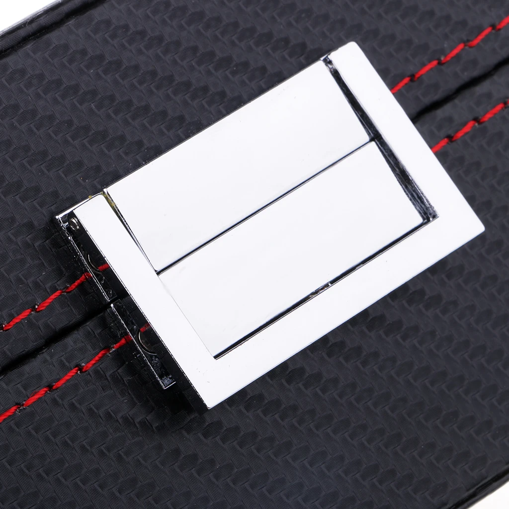 

5 Slots Carbon Fiber Woven Pattern High-Capacity Watch/Jewelry Storage Box