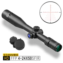 Дискавери HD 4-24 X50 FFP расширенные ружья прицелы Охотничья винтовка охотничья Оптика прицел Китай лучший