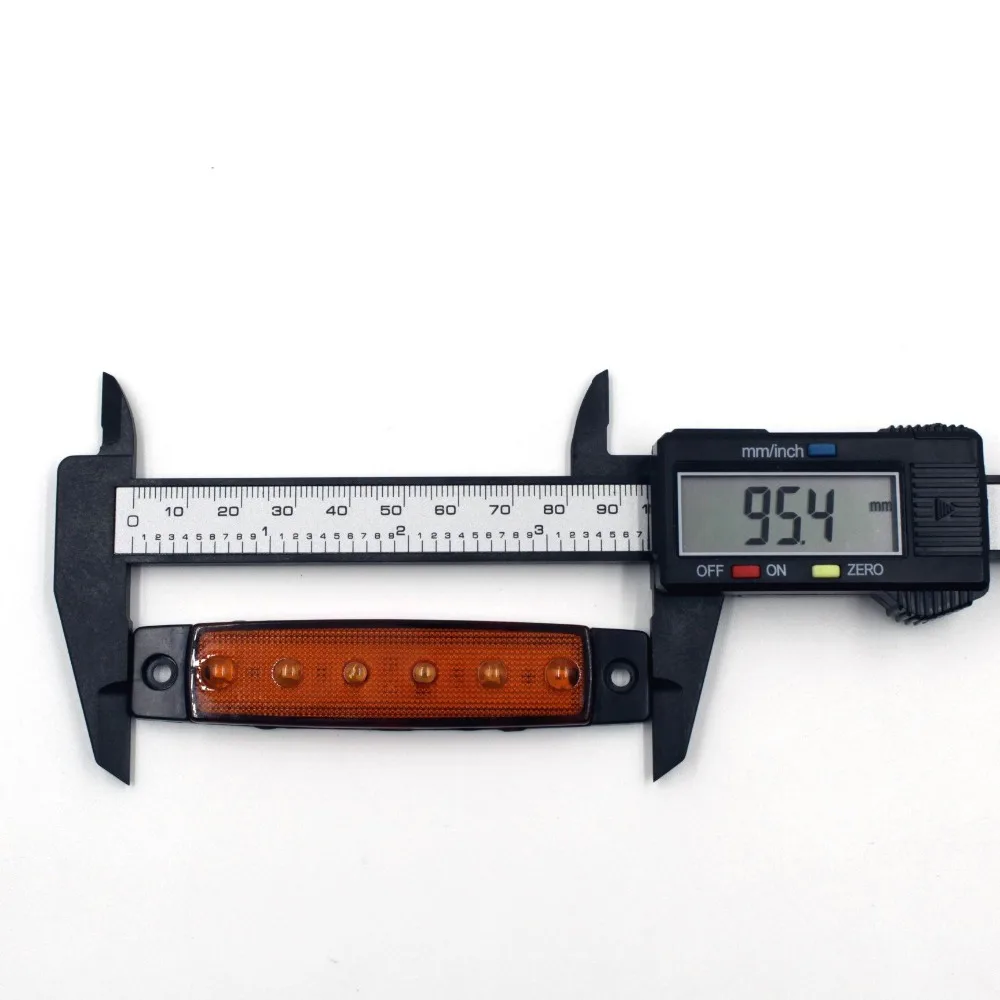 12V 24V боковые габаритные светильник s 30 шт белый + красный Светодиодная