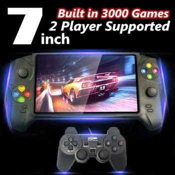 

7'' 8G/16G/48G 10 Simulators Portable Retro Handheld Game Players Family AV TV Video Console Built in 1000/3000 Classic Games
