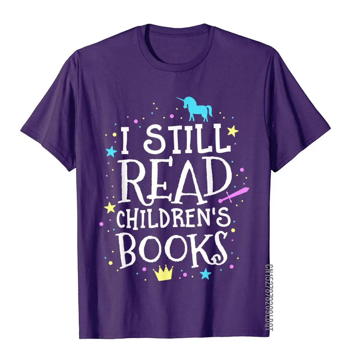 I Still Read Children's Books School Teacher Nerd Librarian T-Shirt__B8357purple