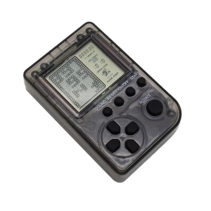

Mini Keychain Pendant Tetris Game Box Classic Retro Game Console Built-in 26 Games