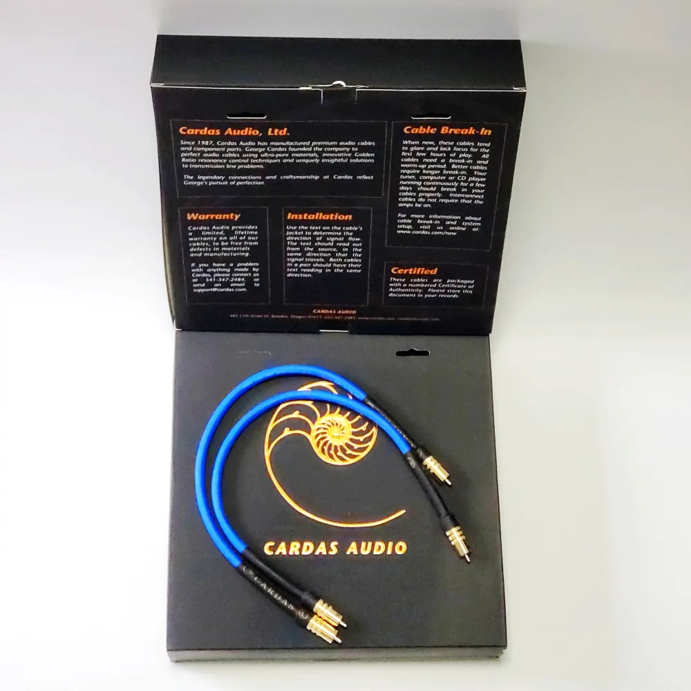 

Cardas Clear Light Interconnect Cable for CD Play AMP audio rca cable with Gold plated Original box