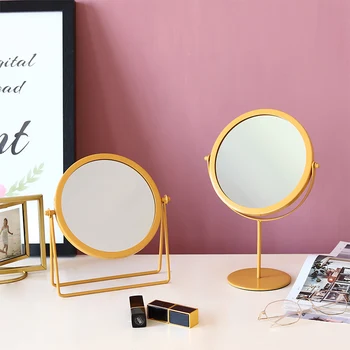

Simple girl heart makeup mirror single-sided desktop simple large princess mirror dormitory desktop dressing mirror LB52204