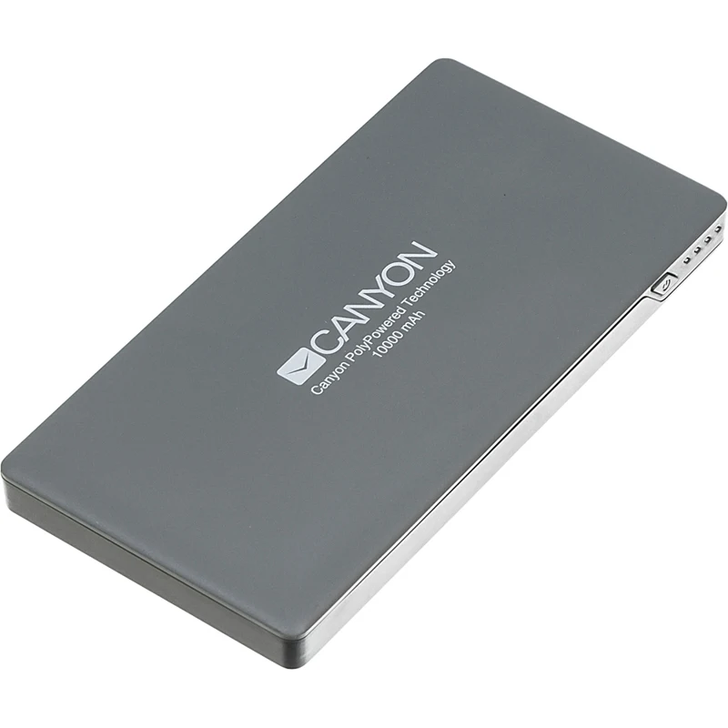 Внешний аккумулятор (Power Bank) CANYON KZH2CNSTPBP10DG 10000мAч темно серый (cns tpbp10dg)|Внешние