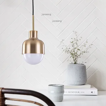 

Modern Glass LED Pendant Lamp Lights Nordic Restaurant Hanging Lamps Simple Bar Loft Chandeliers Bedroom Light Fixtures