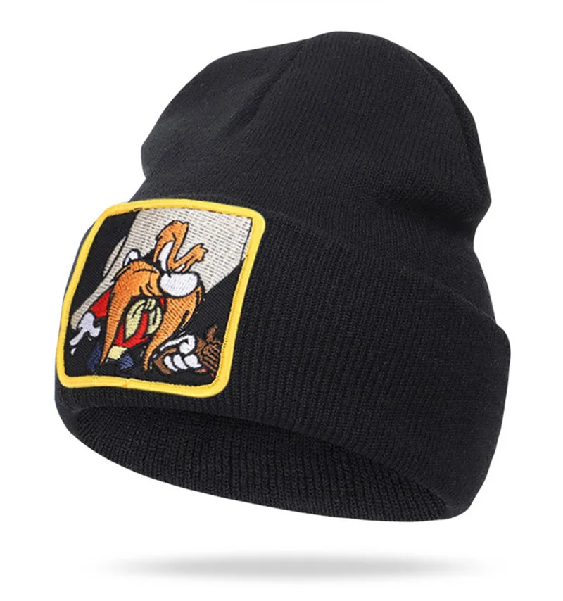 Прямая поставка,, хип-хоп шапка, новинка, волк, животное, Skullies Beanies, шапки, теплые вязаные зимние шапочки для женщин и мужчин, Gorra goku