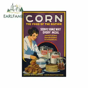 

EARLFAMILY 13cm x 8.7cm for Corn War Poster Car Stickers Vinyl Anime Occlusion Scratch Waterproof Custom Printing Decal