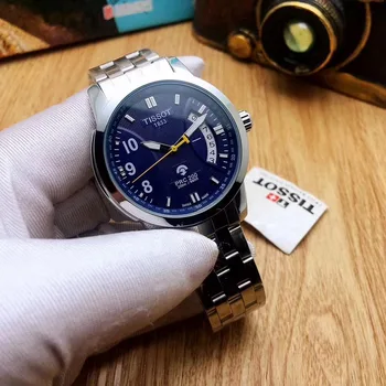 

Tissot- Luxury Brand Mens Watches Mechanical Wristwatches Stainless Steel Strap men's wristwatch women classic business dress 16