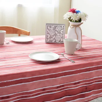 

Modern Simple Rectangular Tablecloth Kitchen Living Room Coffee Table Stripe Durable Toalha De Mesa Mariage Decoration EC50ZB