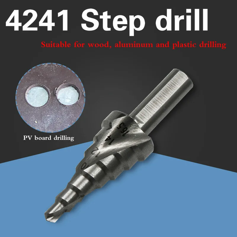High quality 1PC 4-16.5mm Speed Steel Step Drilll Bit For Wood Metal Hole Drilling Spiral Groove Core Drill | Инструменты